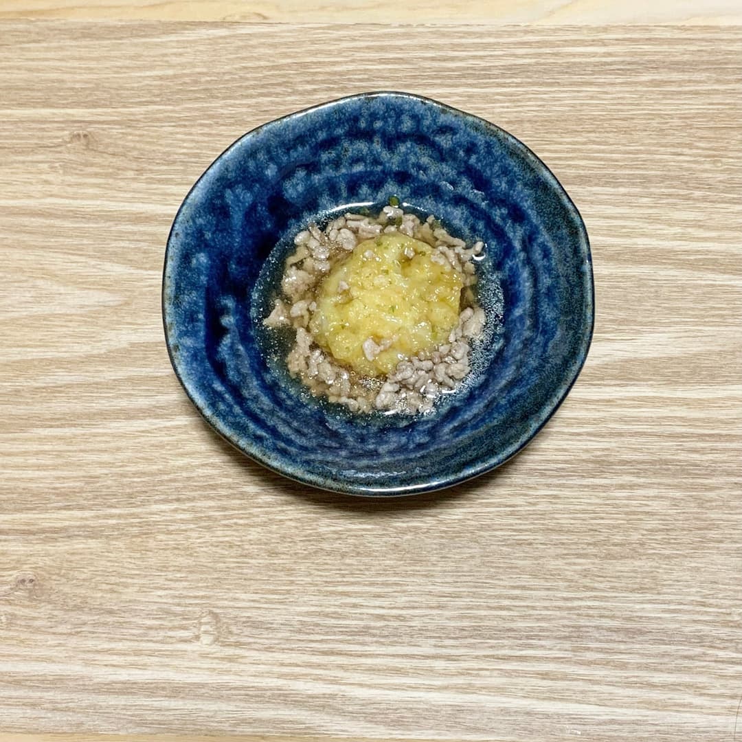 れんこんはさみ揚げのそぼろあんの完成写真