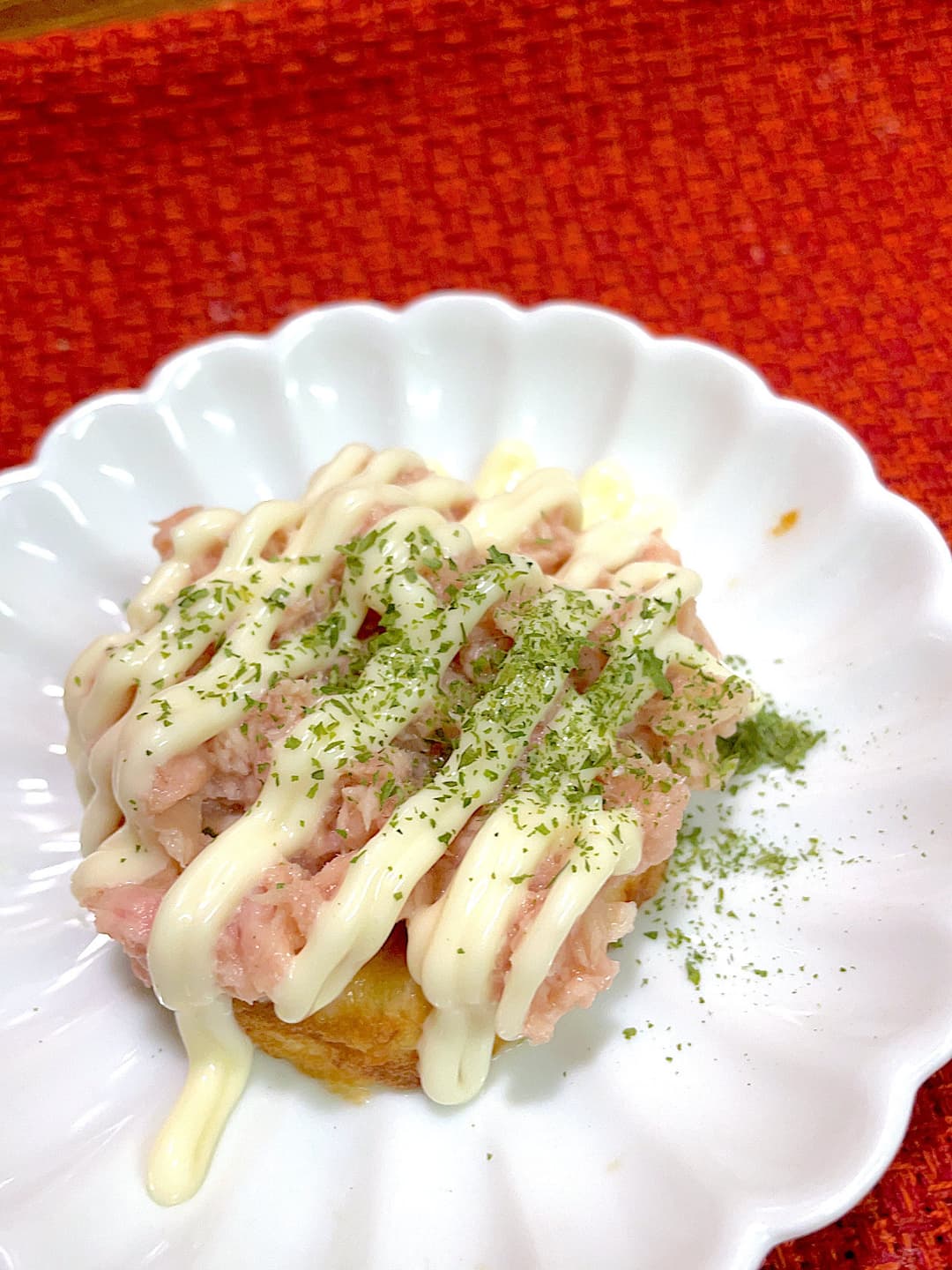 ツナマヨお好み焼きの完成写真