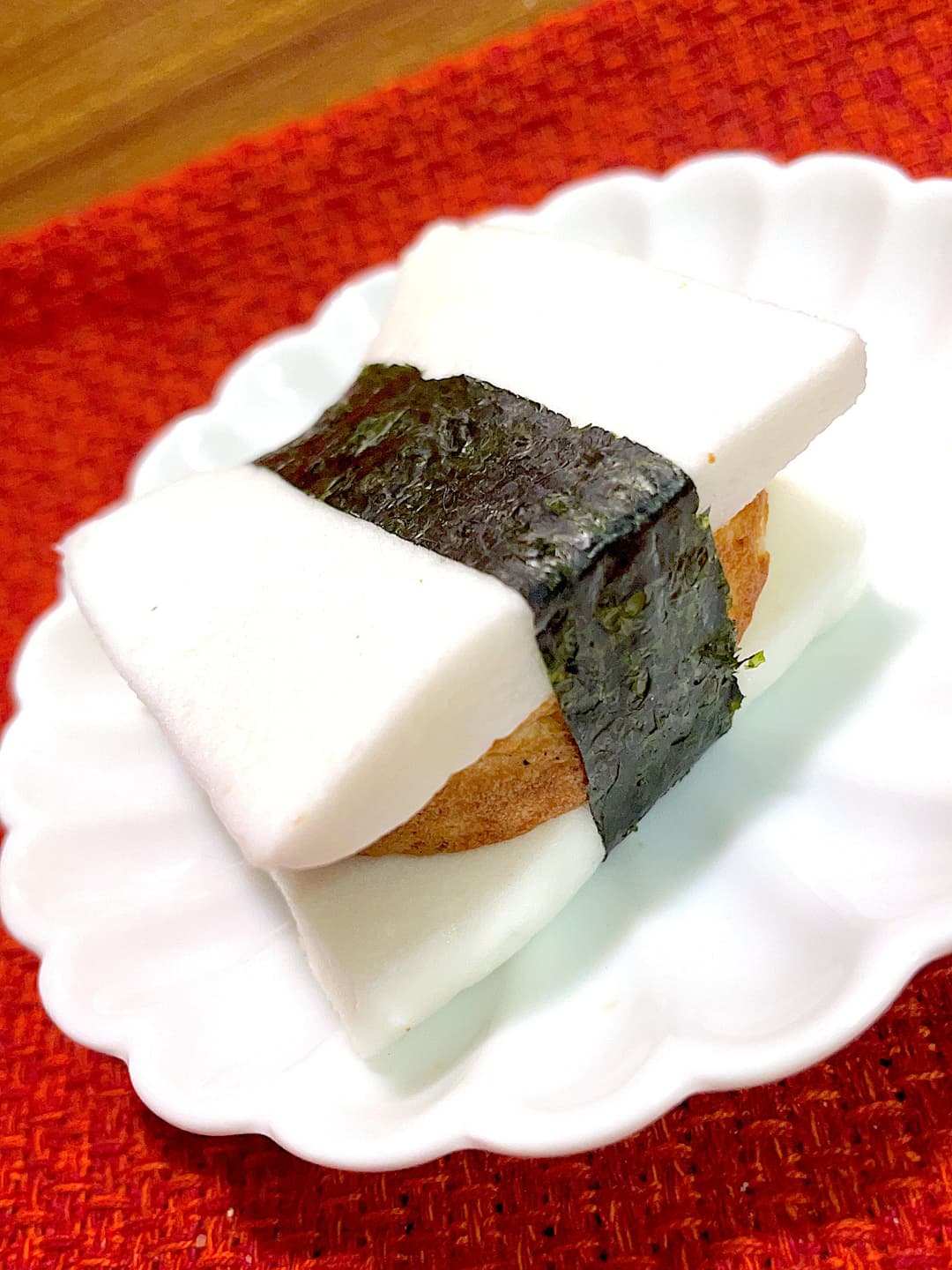 お好み焼きはんぺんサンドの完成写真