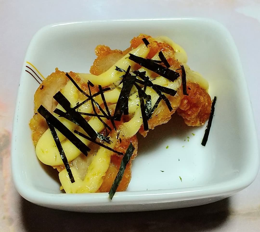 若鶏ももからあげのマヨネーズ焼きの完成写真