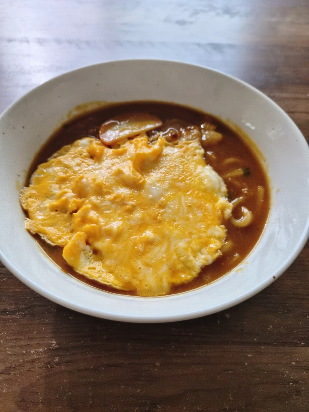チー玉カレーうどんの完成写真