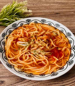 魚介の旨みのスープパスタ