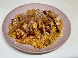 唐辛子ツナ炒飯のお好みチーズ