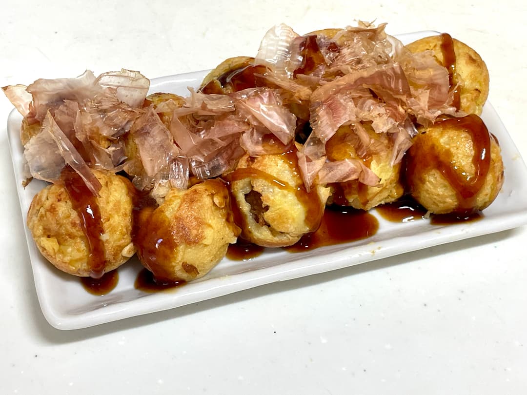 ソースとんかつたこ焼きの完成写真