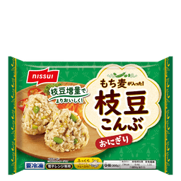 ニッスイのもち麦が入った! 枝豆こんぶおにぎり