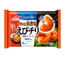 Umiosのプリッと大きなえびチリ