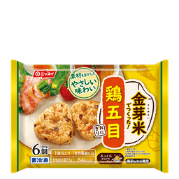 ニッスイの金芽米でつくった! 鶏五目おにぎり