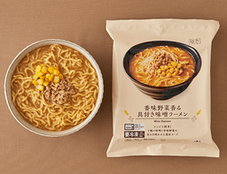ローソンセレクトの香味野菜香る具付き味噌ラーメン