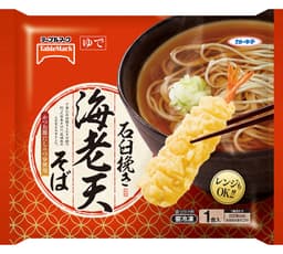 テーブルマークの石臼挽き 海老天そば