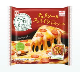 Umiosのうす焼きピッツァチョリソー&スパイシートマトソース