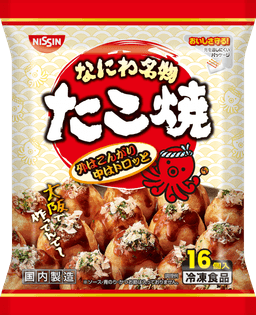 日清食品冷凍の日清 なにわ名物たこ焼 16個入