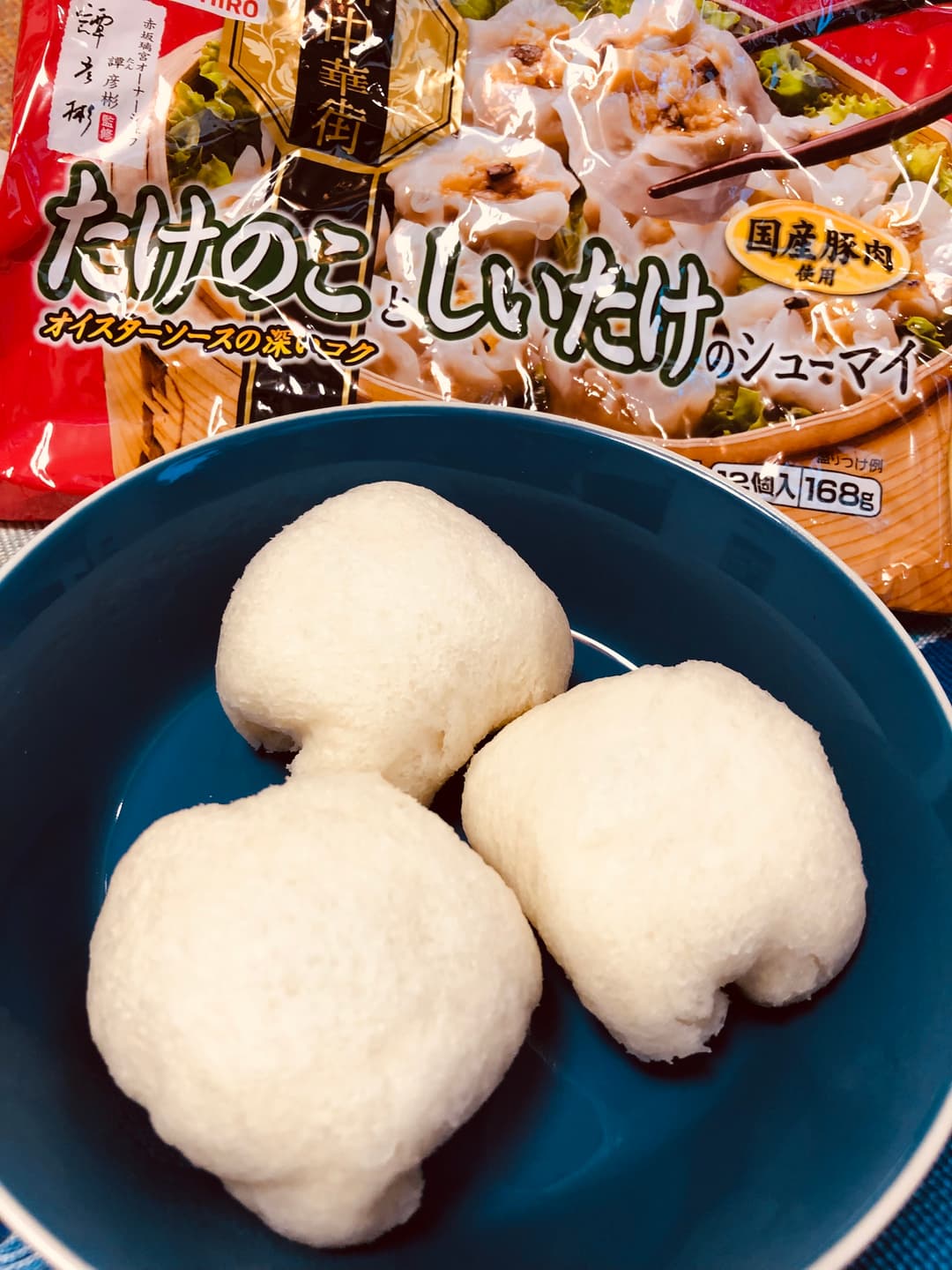パンで中華まん風の完成写真