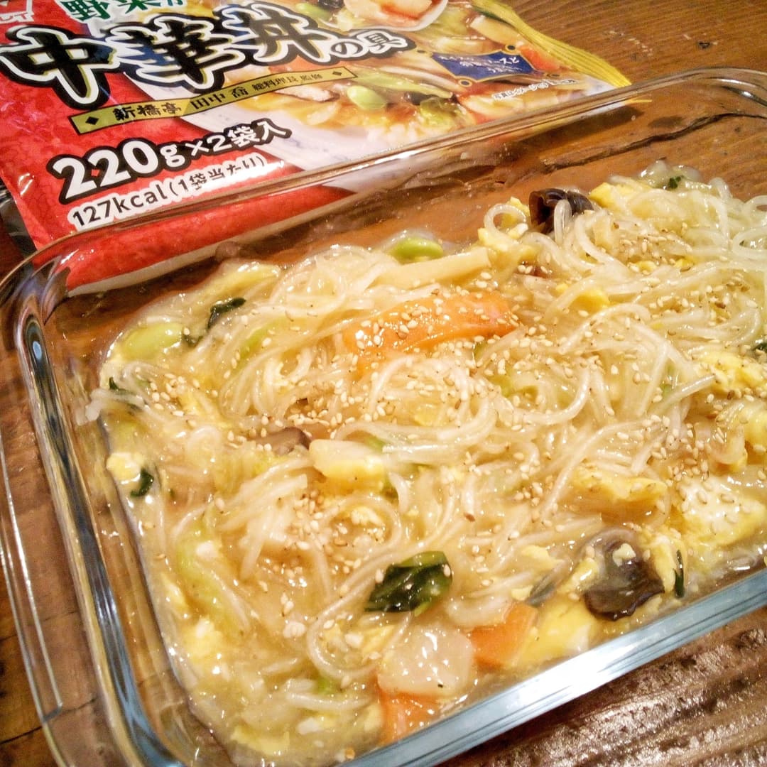 中華丼のもとで 春雨サラダの完成写真