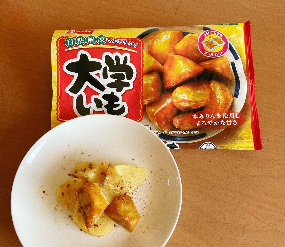 シナモンアップル大学いもの完成写真