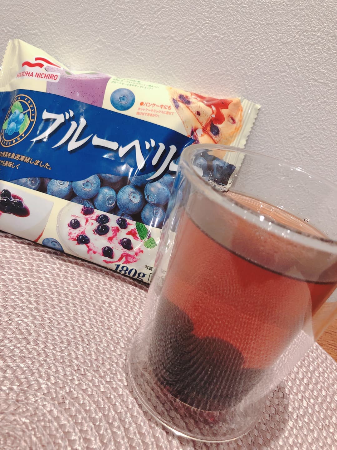 蜂蜜ブルーベリーティーの完成写真