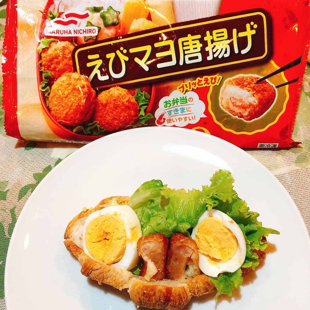 えび唐揚げサンドの完成写真