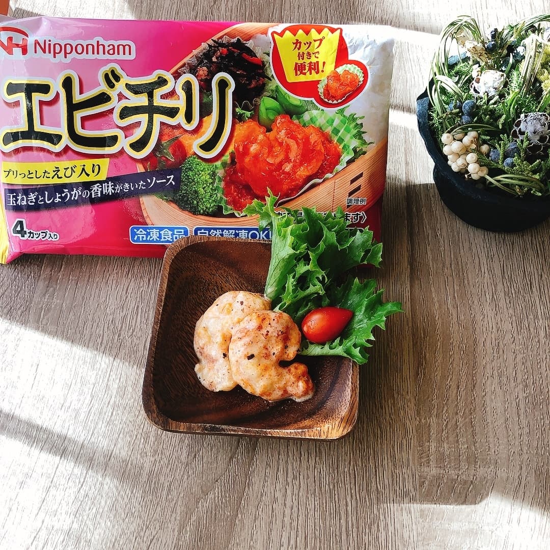 和えるだけ!簡単エビマヨの完成写真