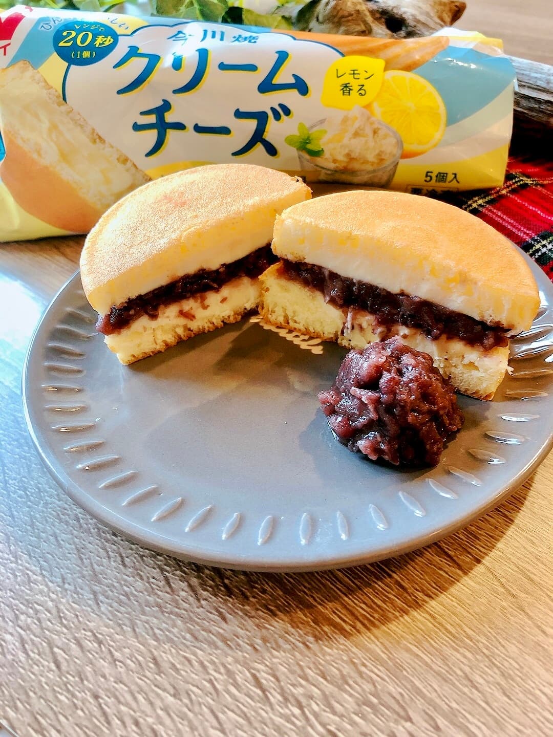 クリームチーズ今川焼のあんこサンドの完成写真