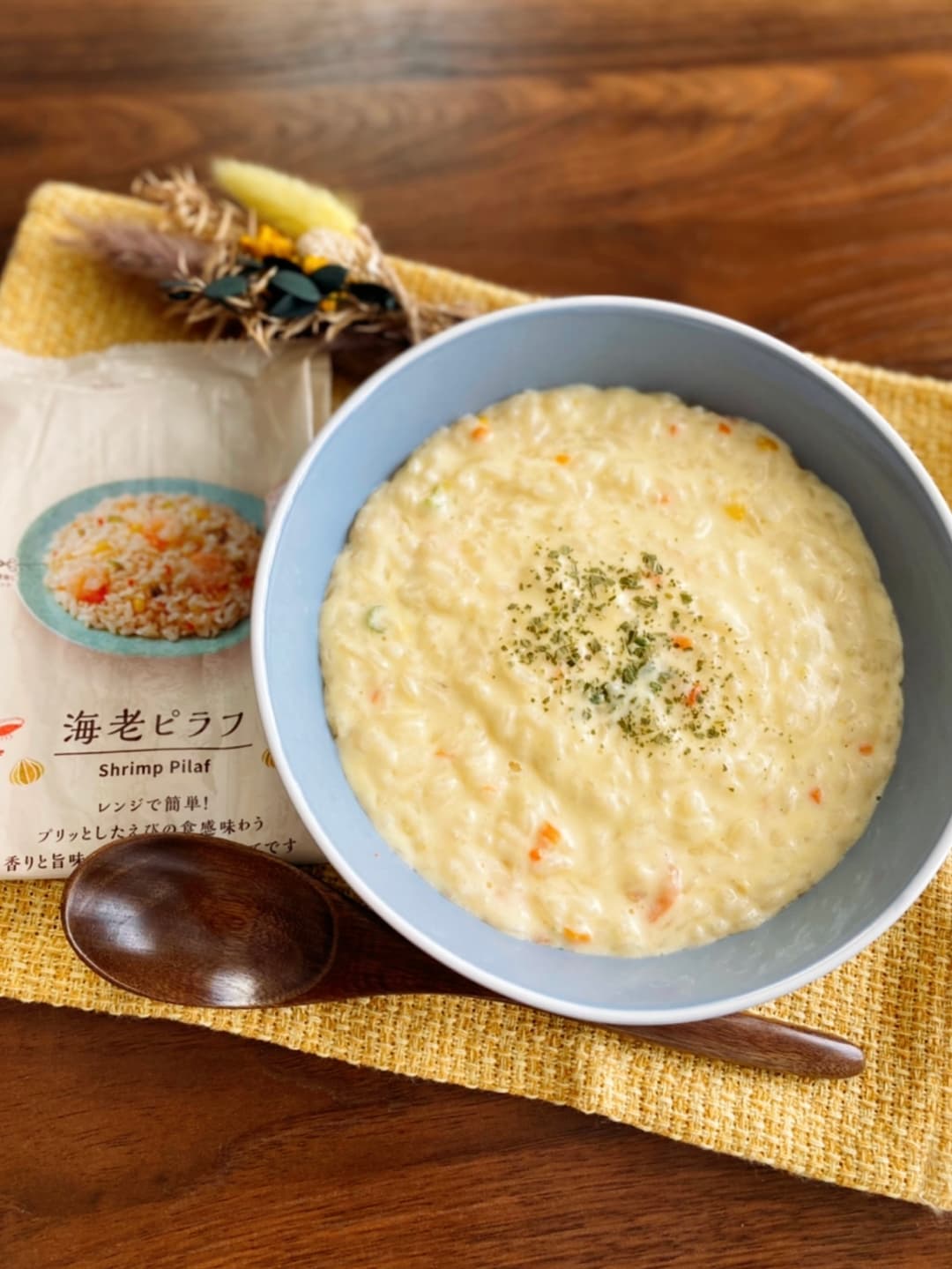 コンポタチーズリゾットの完成写真