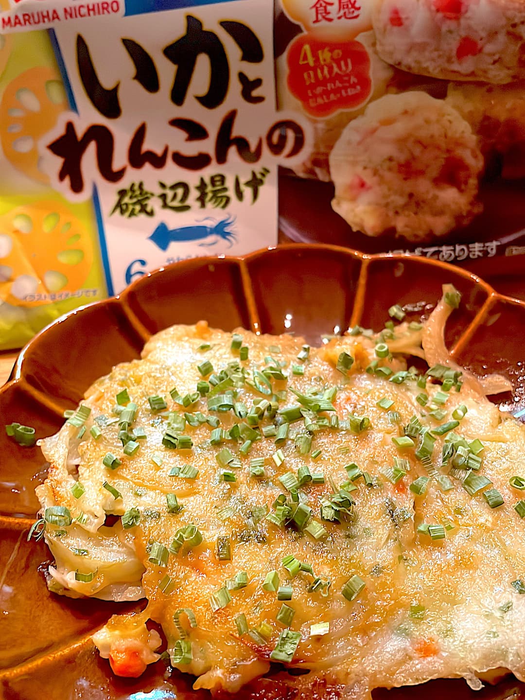 玉ねぎと磯辺揚げのチヂミの完成写真