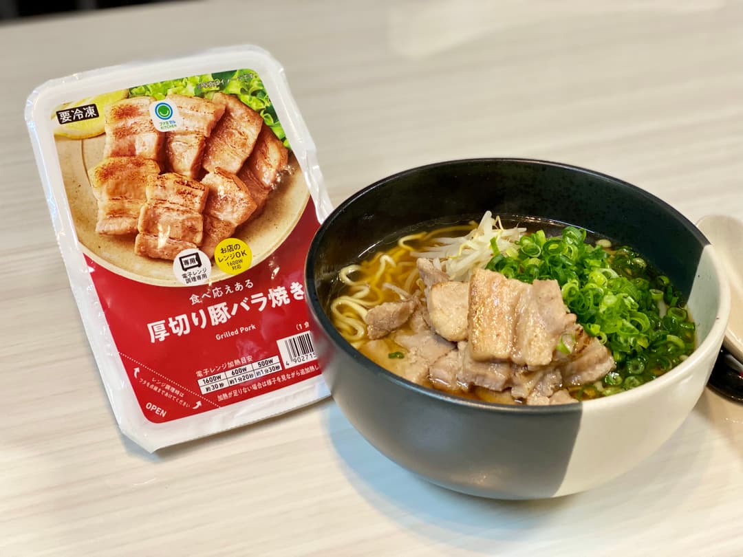 厚切り豚バララーメンの完成写真