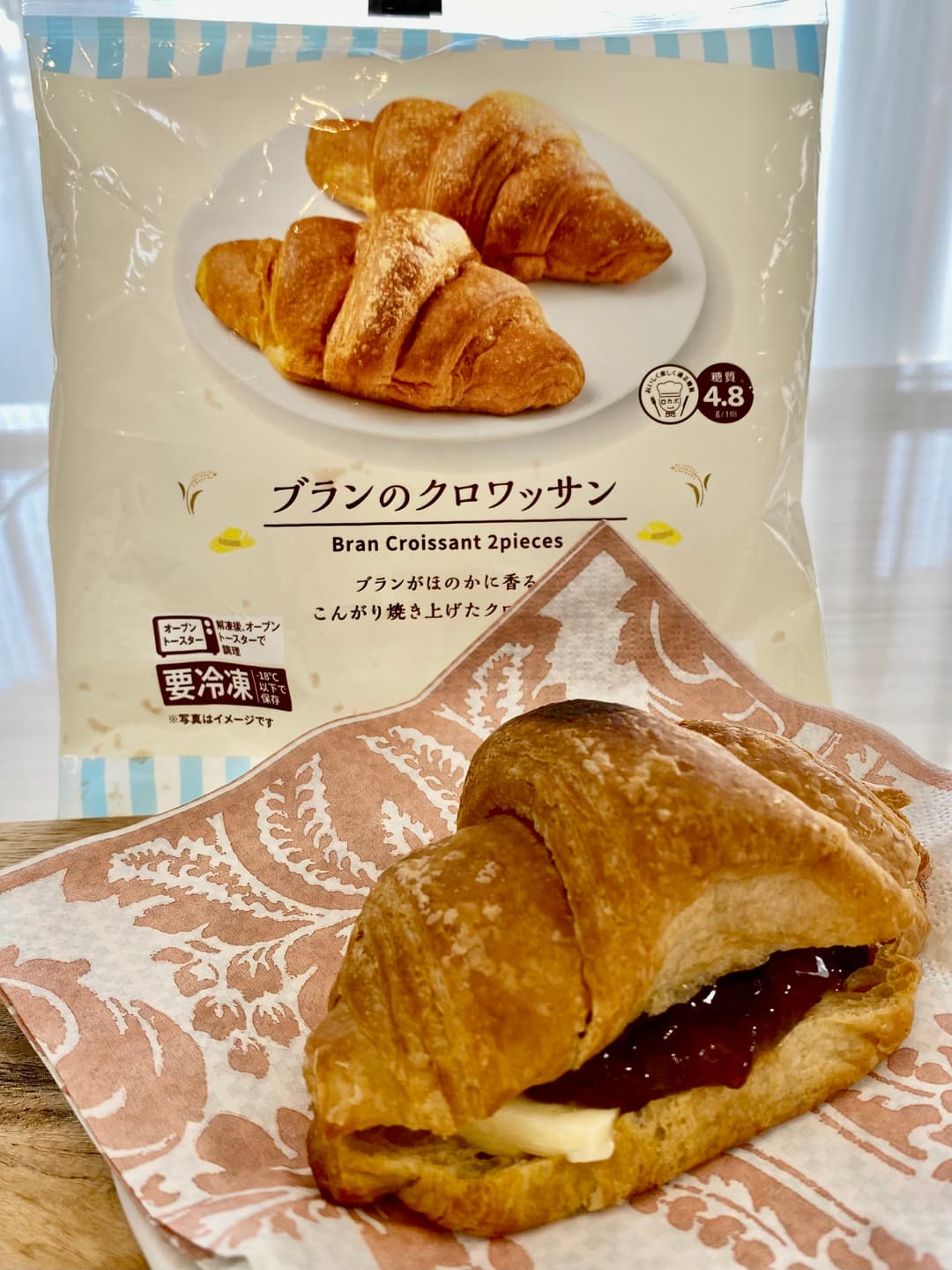 ブランのあんバタークロワッサンの完成写真
