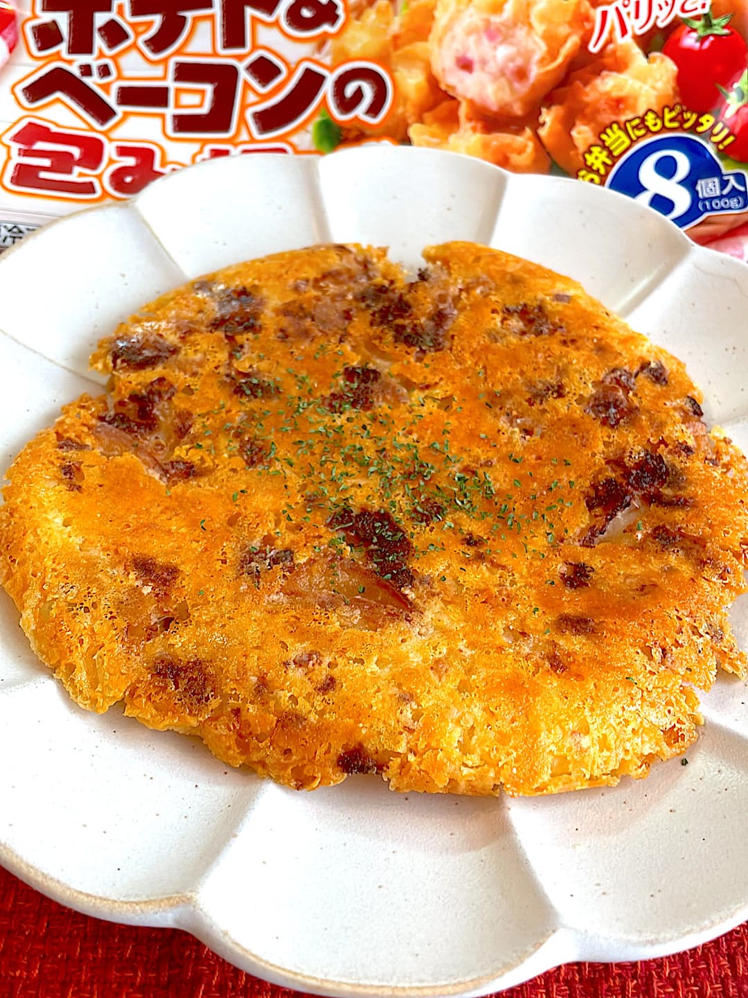 チーズガレットの完成写真