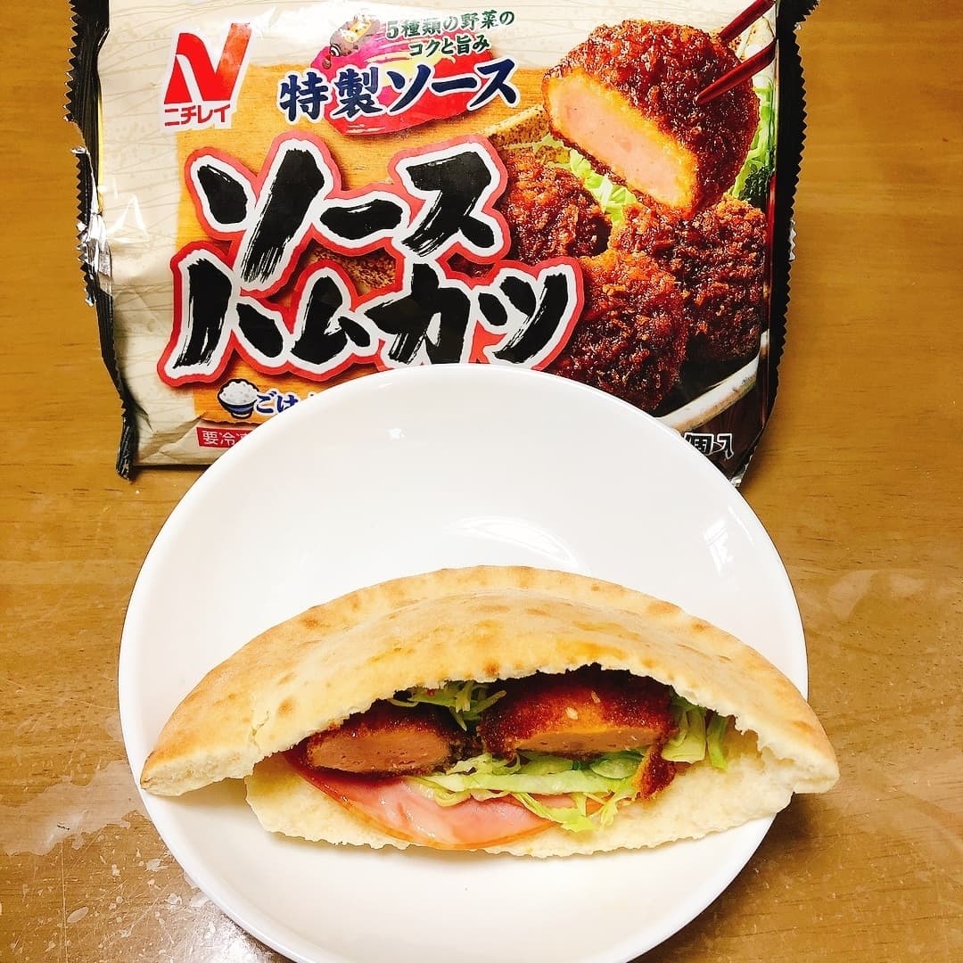 ソースカツサンドの完成写真