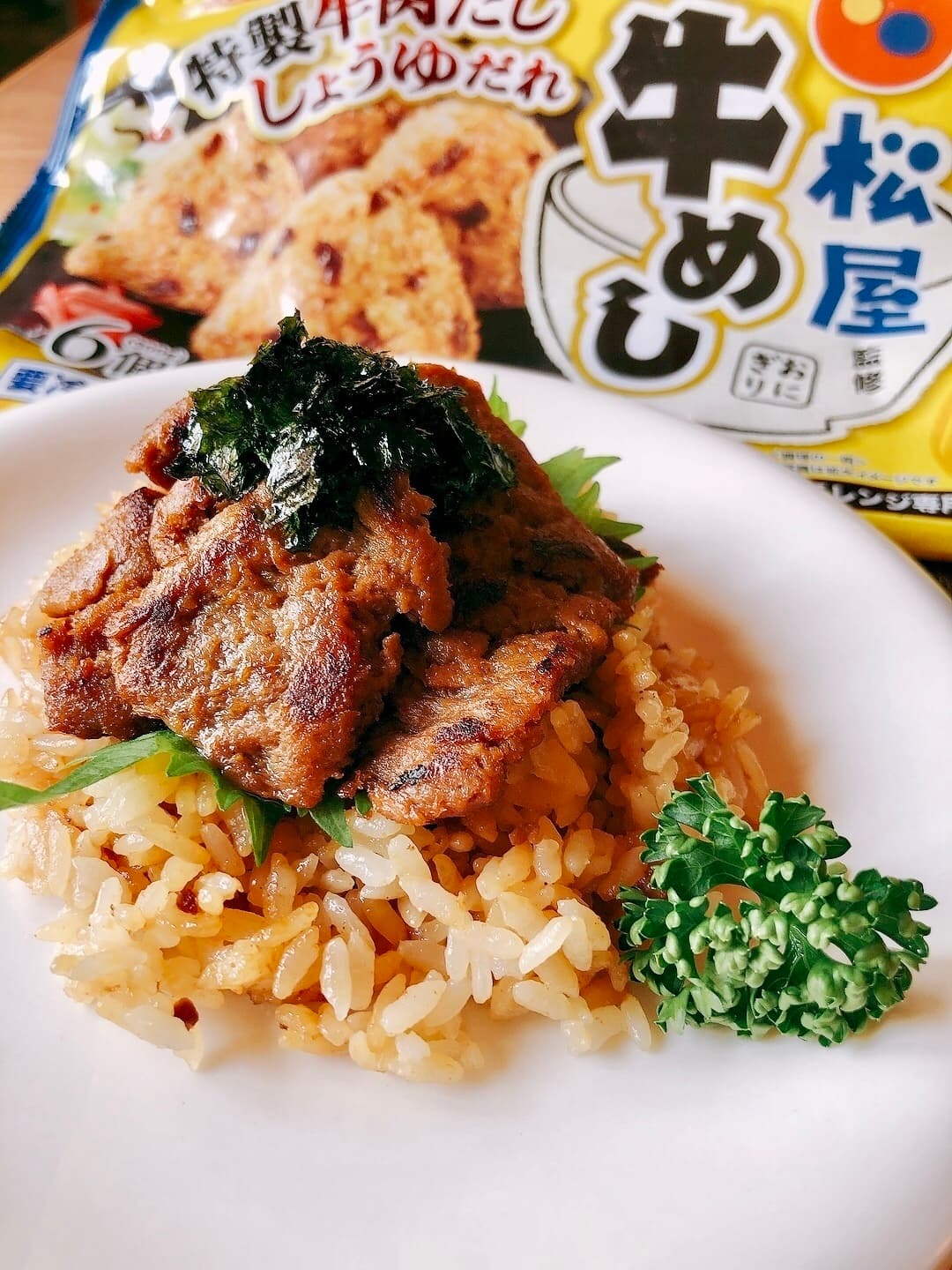 牛めしごはんの大豆カルビの完成写真