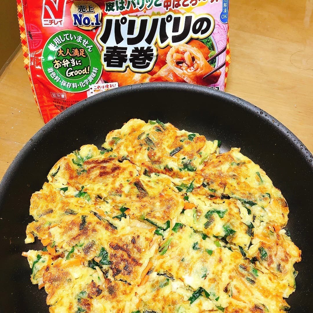 春巻きチーズチヂミの完成写真