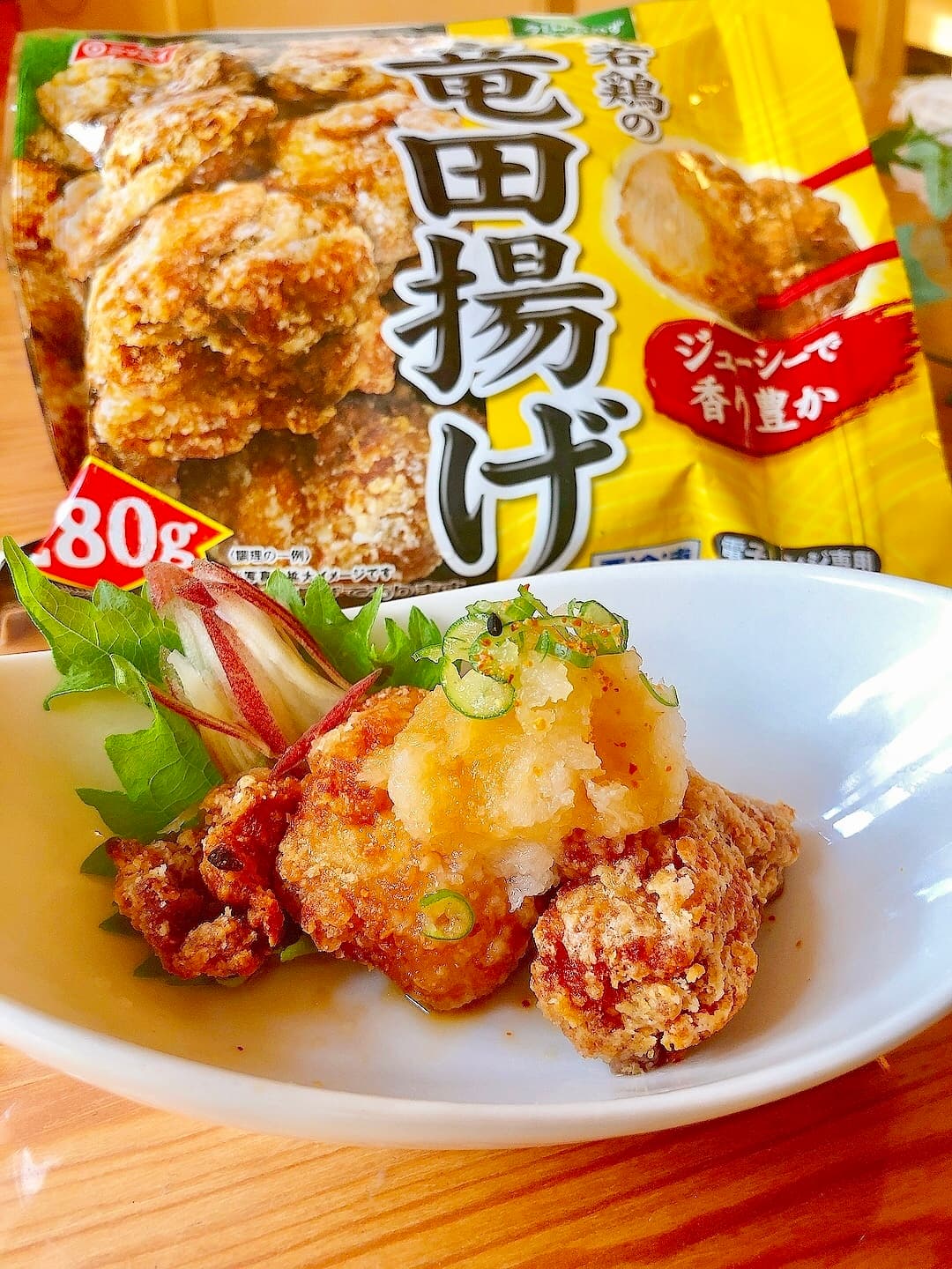 鶏竜田の和風おろしソースの完成写真