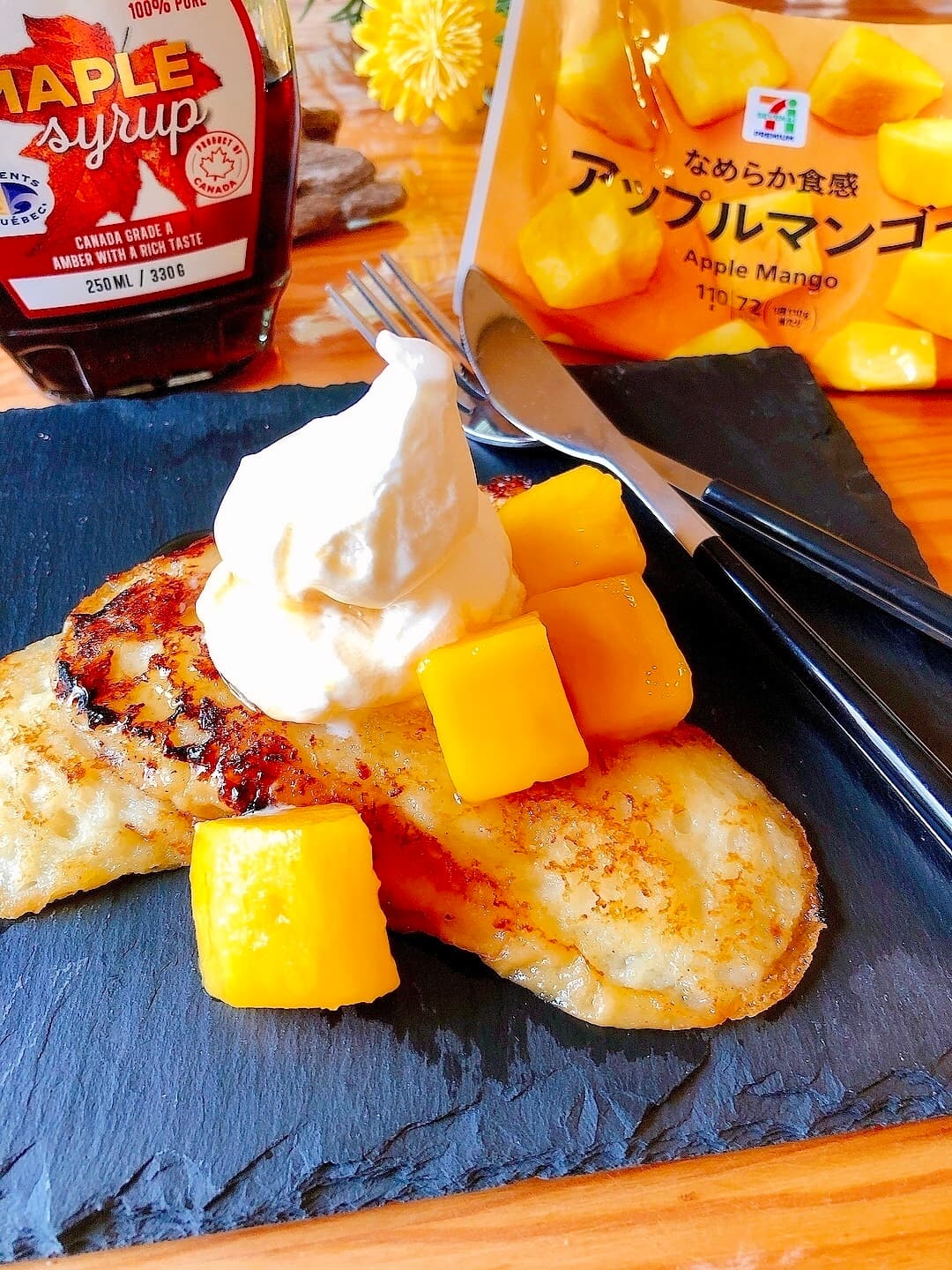 ごろっとマンゴーのフレンチトーストの完成写真