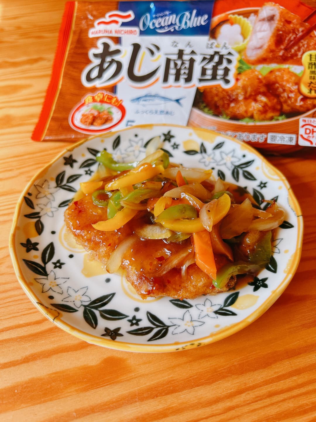鯵南蛮の野菜甘酢あんかけの完成写真