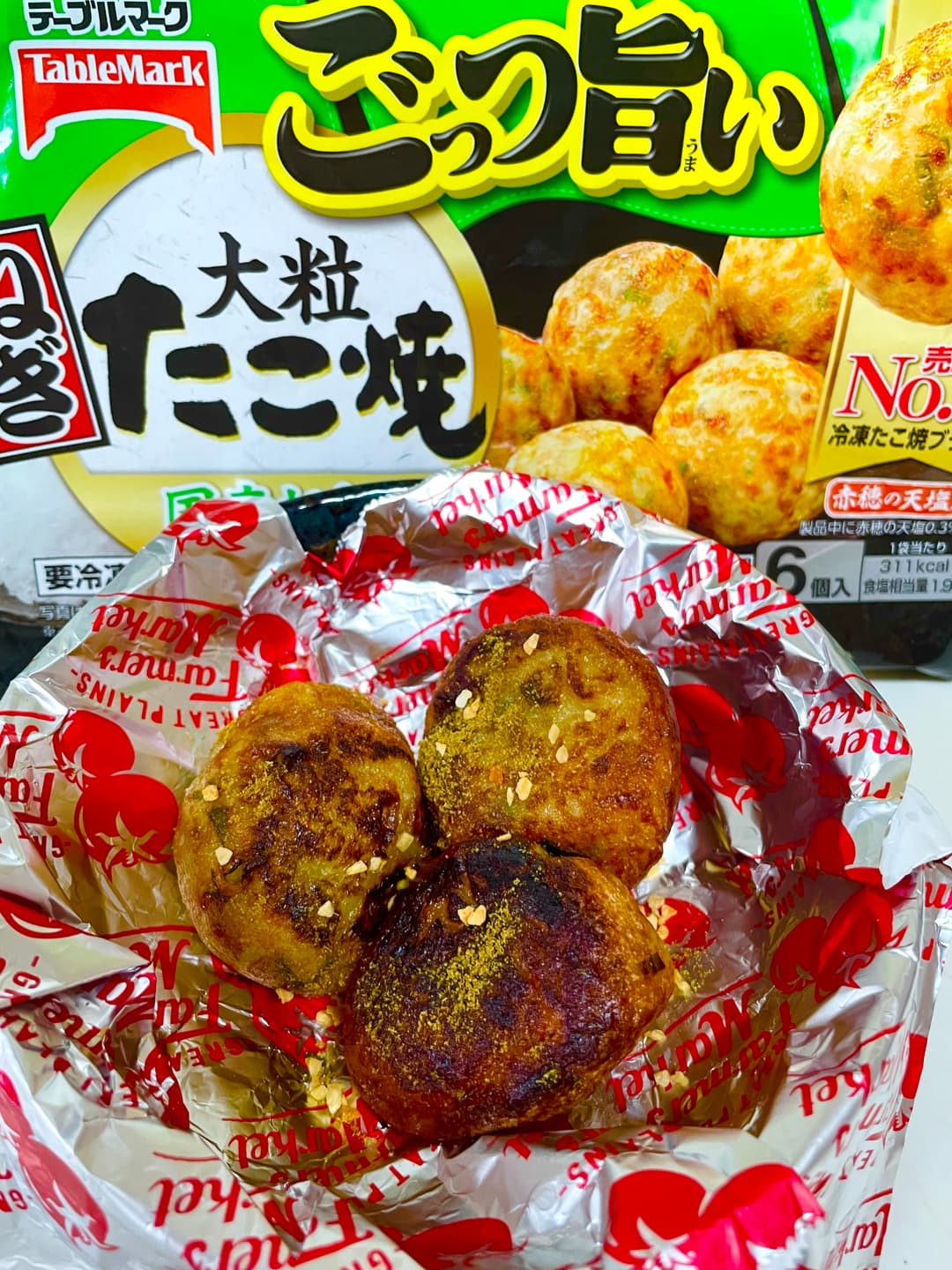 揚げ焼たこ焼のガーリッククミンの完成写真