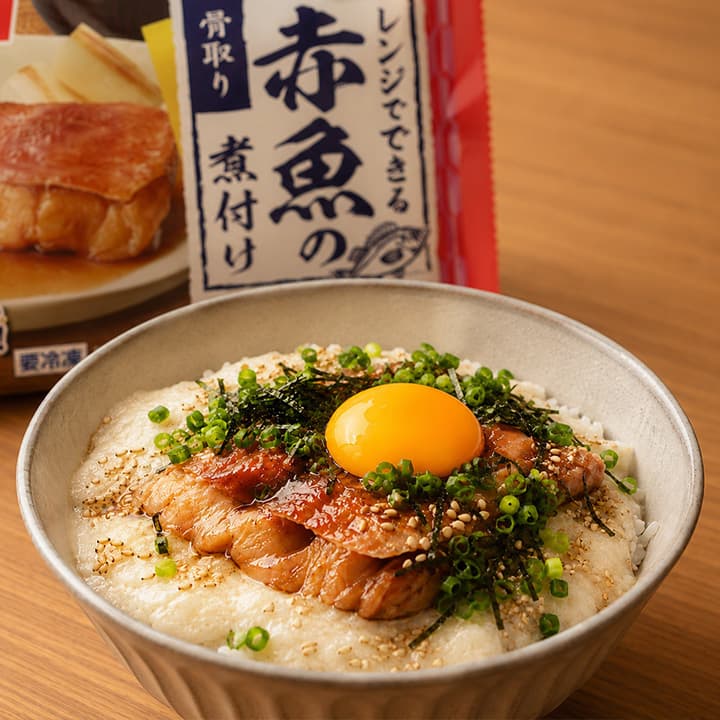 赤魚の煮付けとろろ丼♡の完成写真