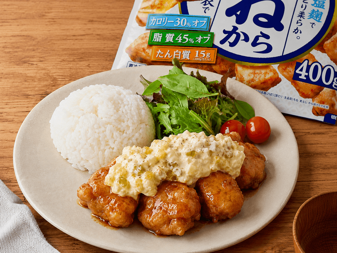 カフェ風♡むねからチキン南蛮プレートの完成写真