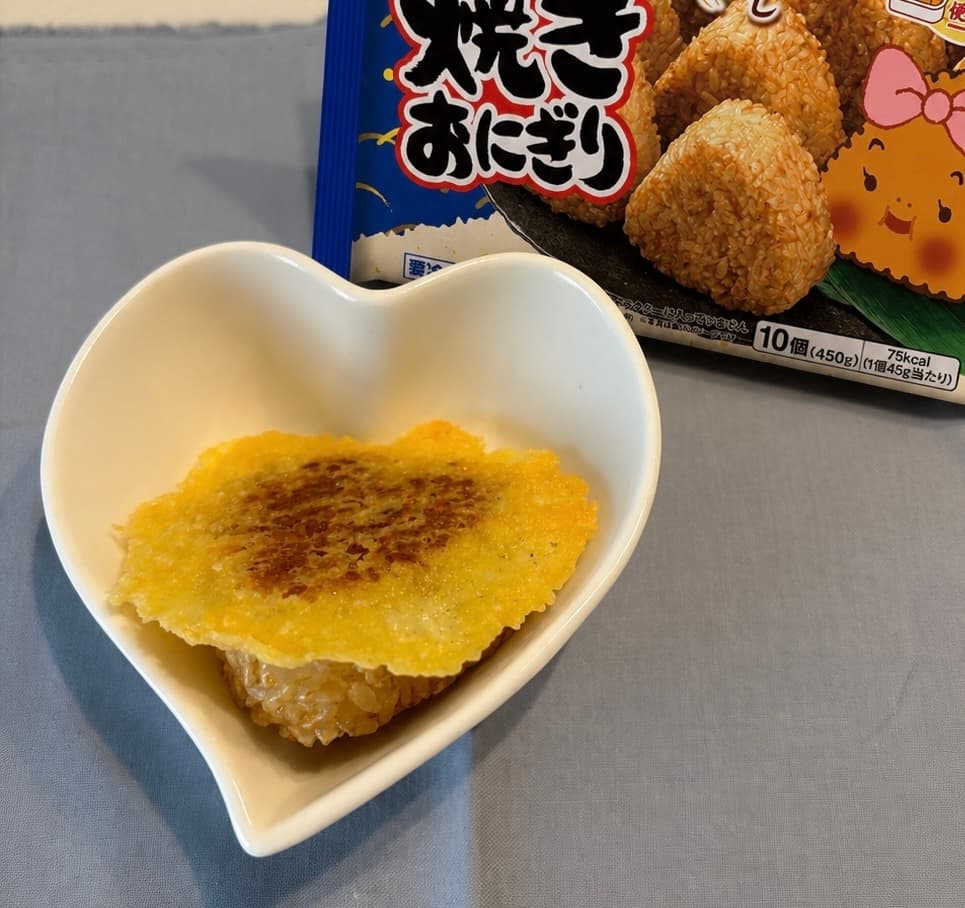 カリカリチーズの焼きおにぎりの完成写真