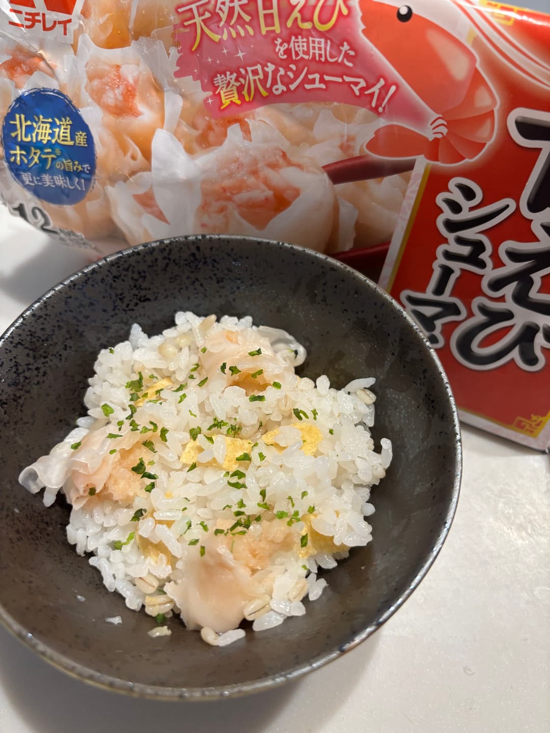 悪魔のえび混ぜご飯の完成写真