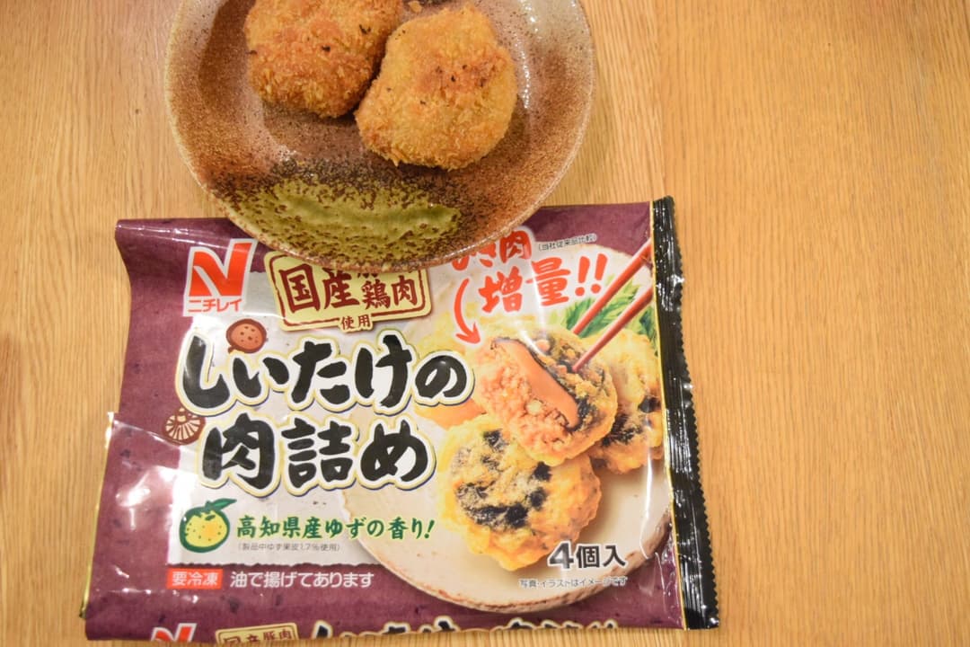 しいたけの肉詰めフライ♫の完成写真