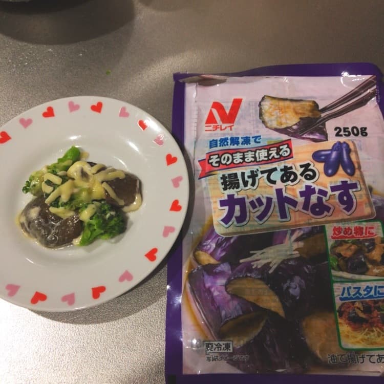 ナスとブロッコリーのチーズ焼きの完成写真