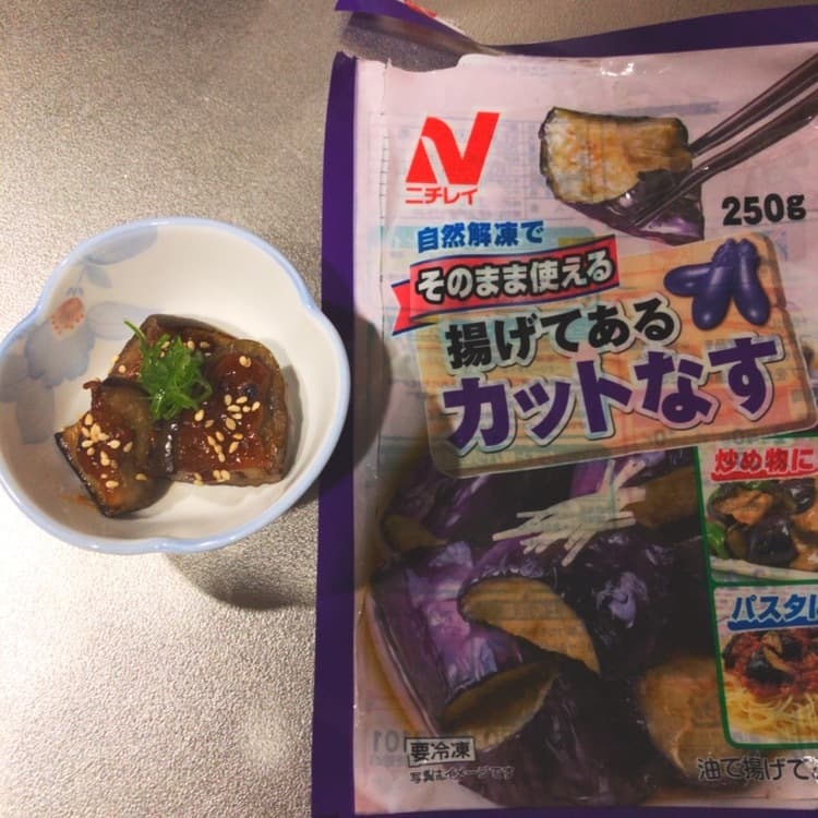 ナス田楽の完成写真