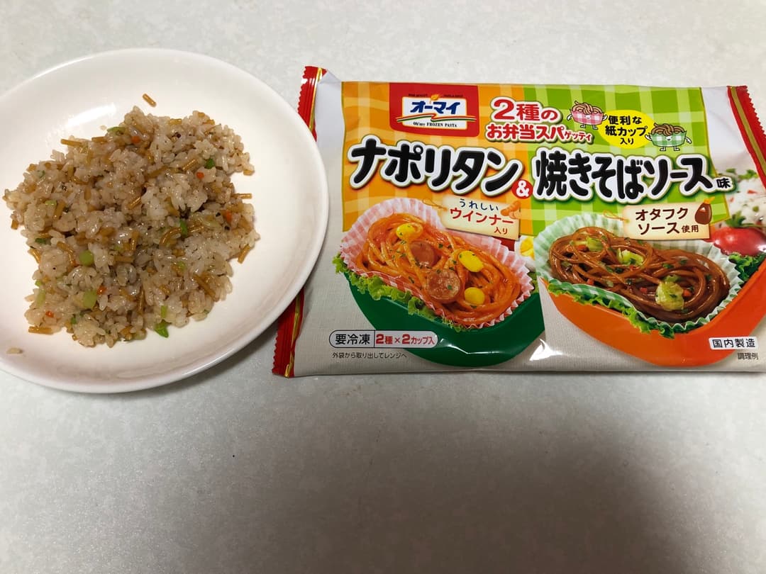 簡単そば飯の完成写真