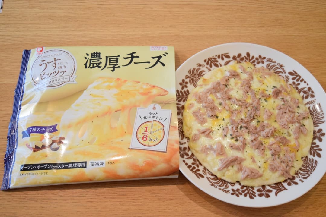 濃厚チーズのツナのっけピザ★の完成写真
