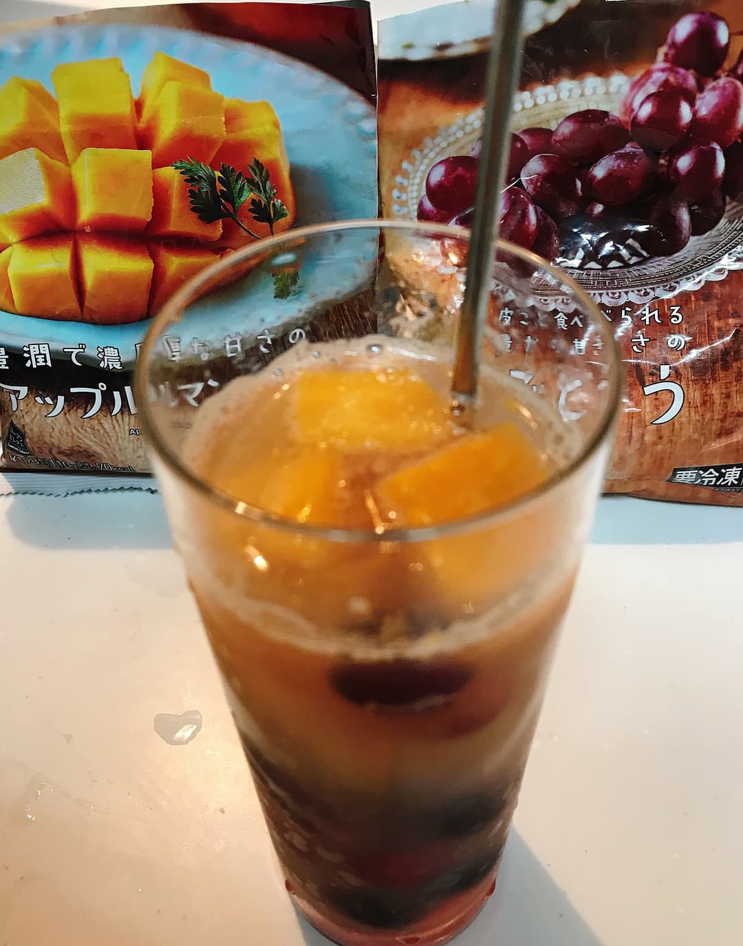LAWSON アップルマンゴーぶどうネクターサワーの完成写真