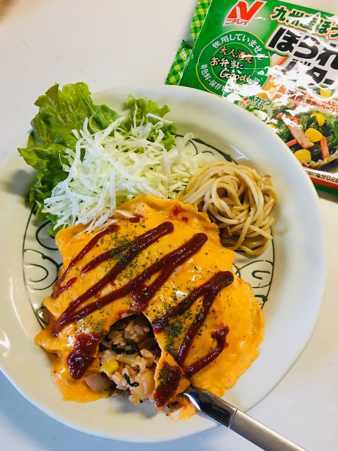 オムライスの完成写真