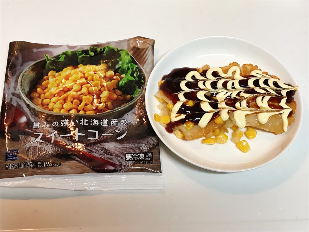 LAWSON スイートコーンのメリケン焼の完成写真