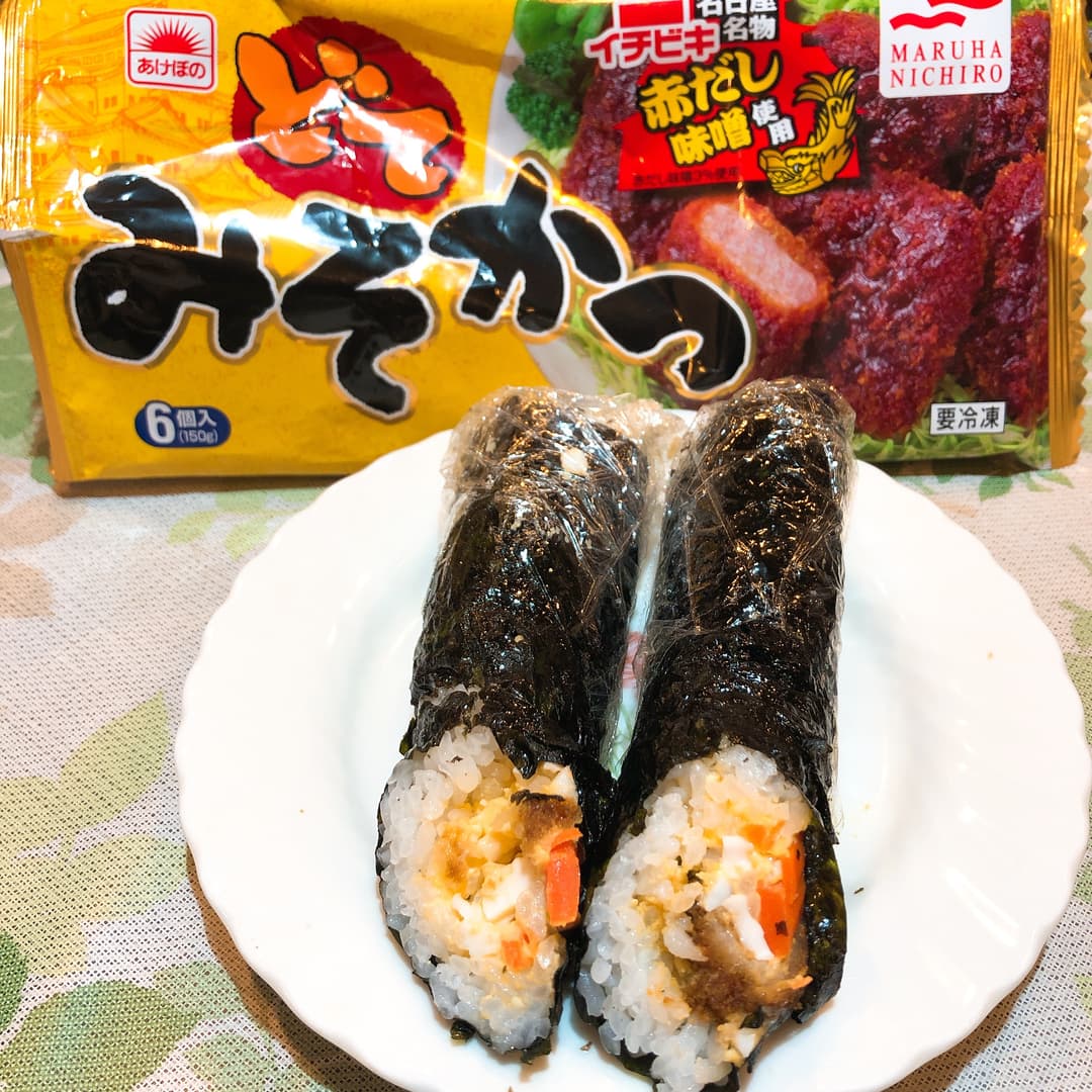 みそかつでスティックおにぎりの完成写真