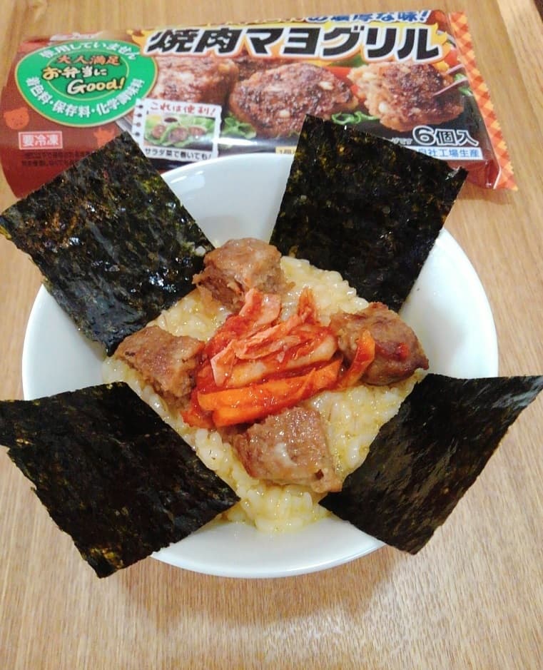 焼肉風卵かけご飯の完成写真