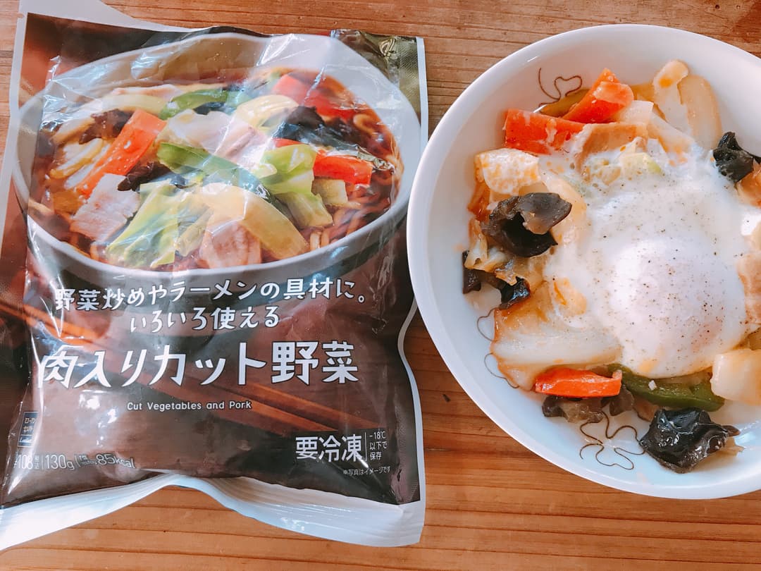 朝食に!ベジ目玉焼きの完成写真