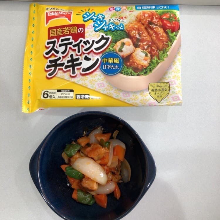 スティックチキン de 酢豚風の完成写真